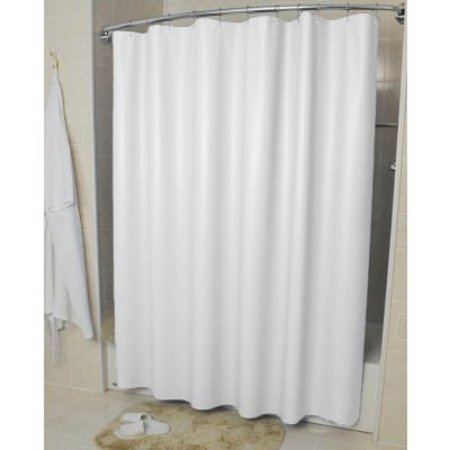 R & R TEXTILE MILLS R&R Textile 72in x 72in Vinyl Shower Curtain - White Pebble Embossed - 10 Gauge - 12 per Pack G-SS9700-White